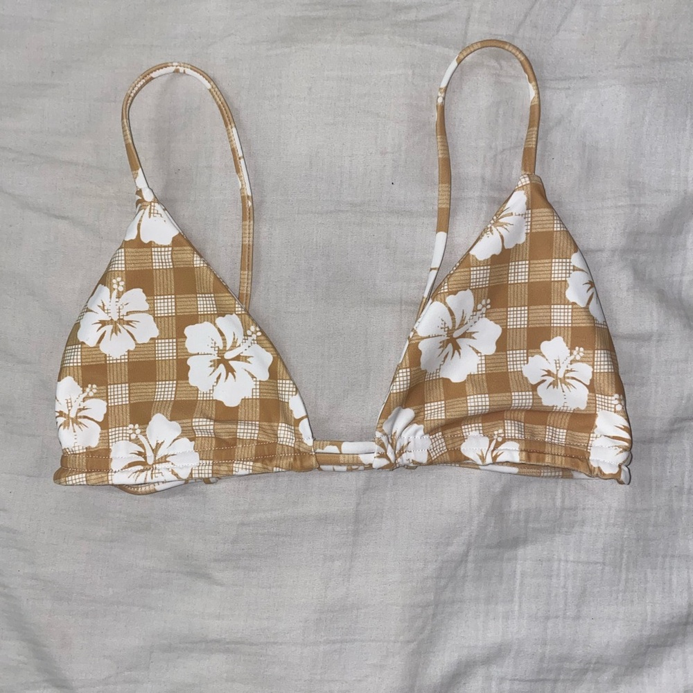 ❌SOLD- Benoa Honey Palaka Bikini Top